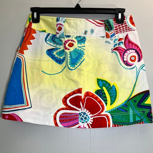 Bamboo Traders Bright Floral Skirt Size 8 - Picture 3 of 6